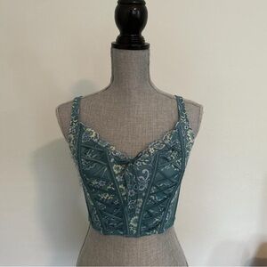Victoria's Secret Blue Floral Crop Top